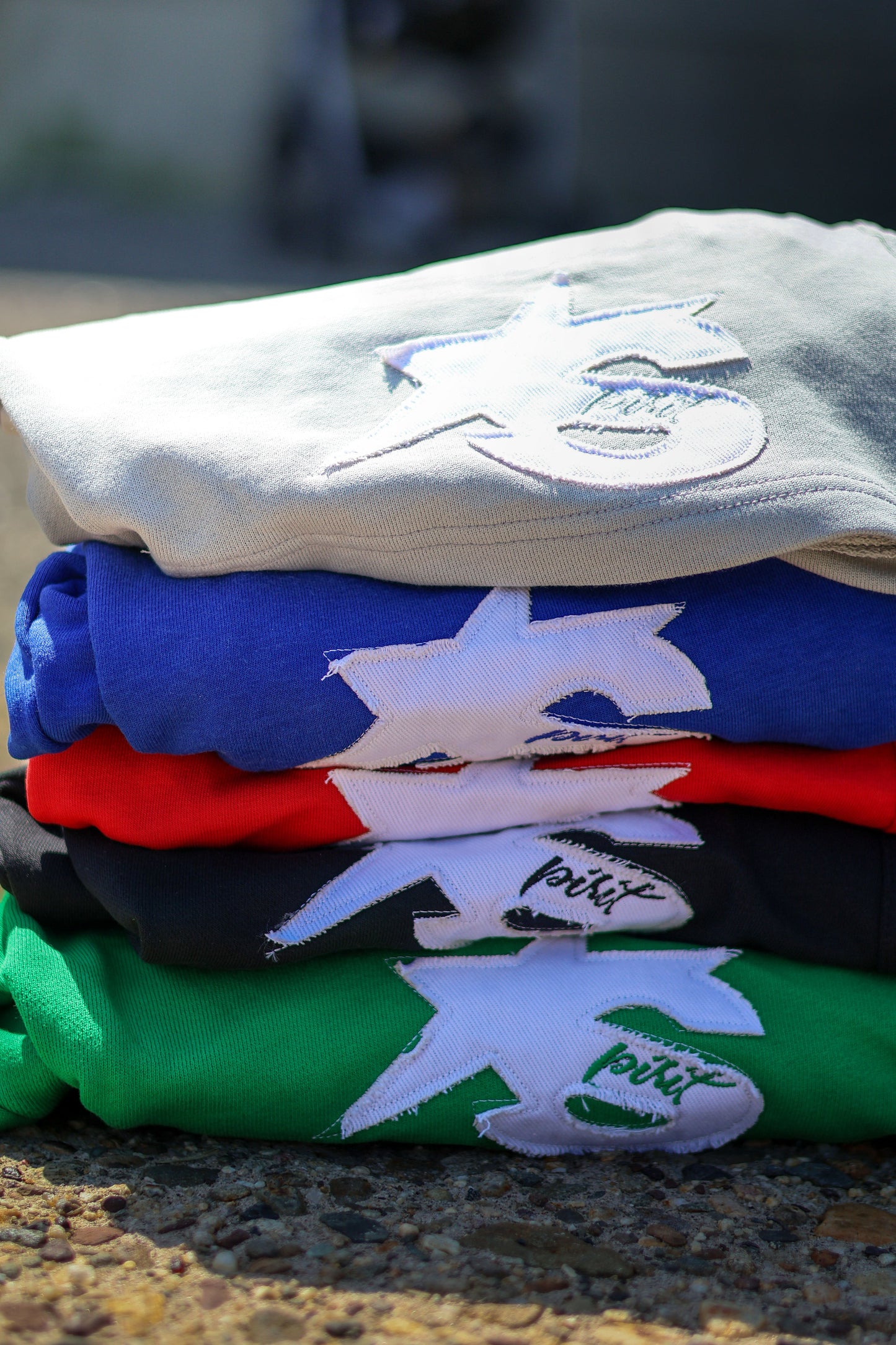 Distressed Logo Shorts