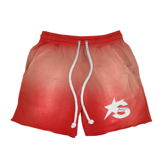 Distressed Logo Shorts