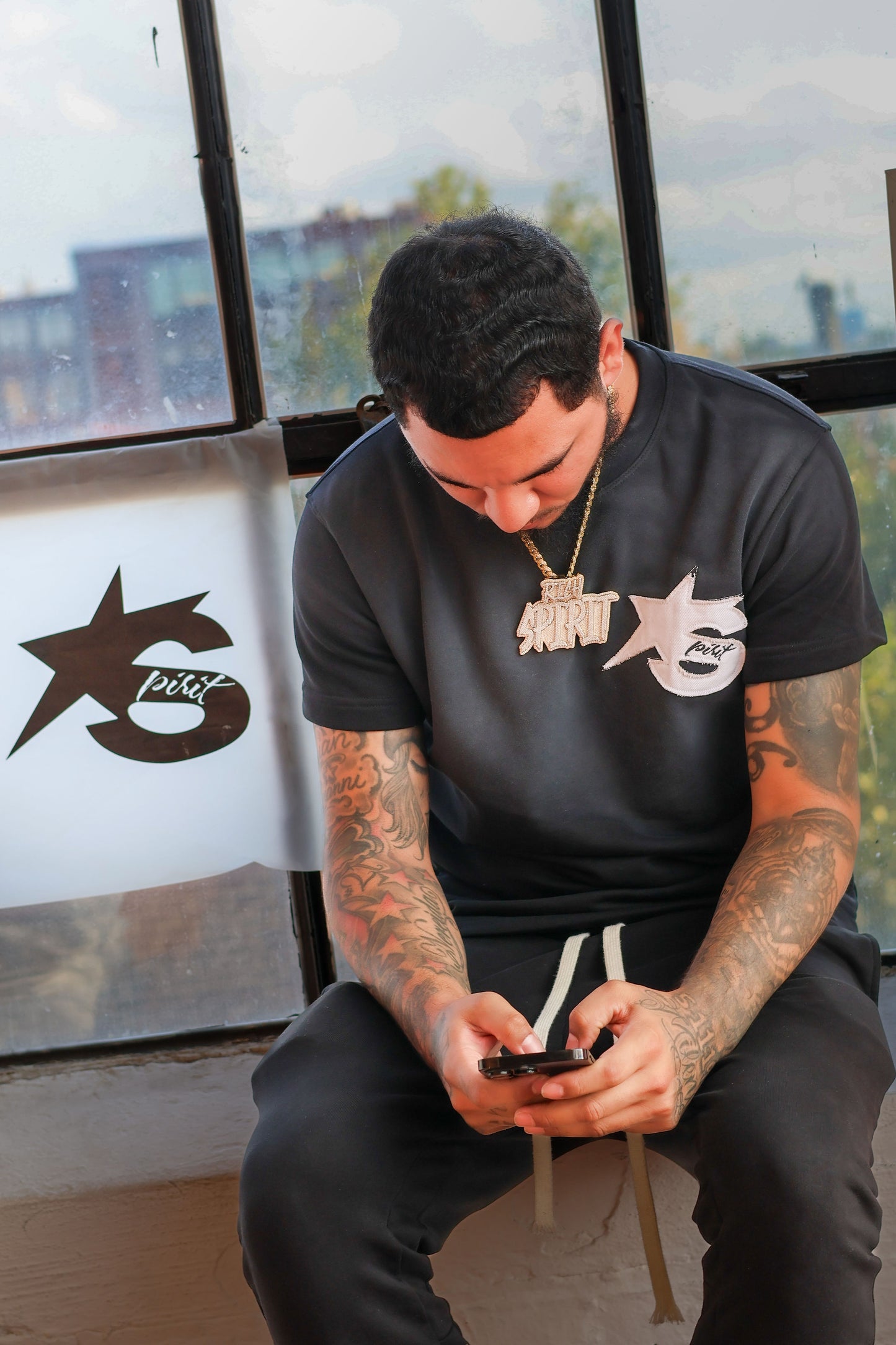 Distressed Logo Shirt