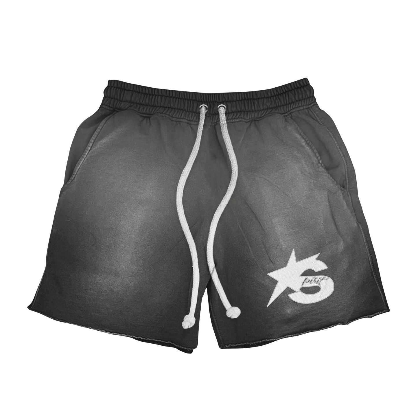 Distressed Logo Shorts