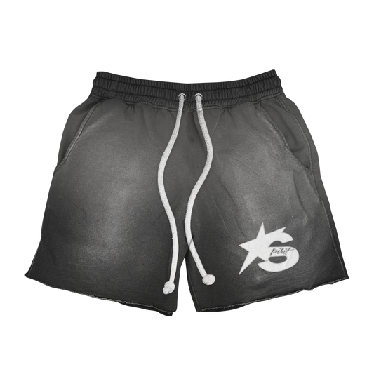Distressed Logo Shorts